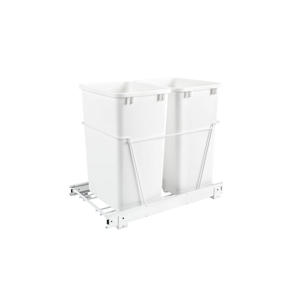 Rev-A-Shelf Steel; Plastic, White, 14.38 in W, 19.25 in H, 22 in D - RV-18PB-2 S