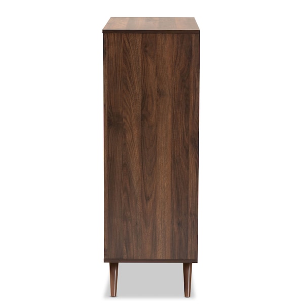 Baxton Studio Naoki Two-Tone Grey and Walnut Finished Wood 5-Drawer Bedroom Chest - 168-10929