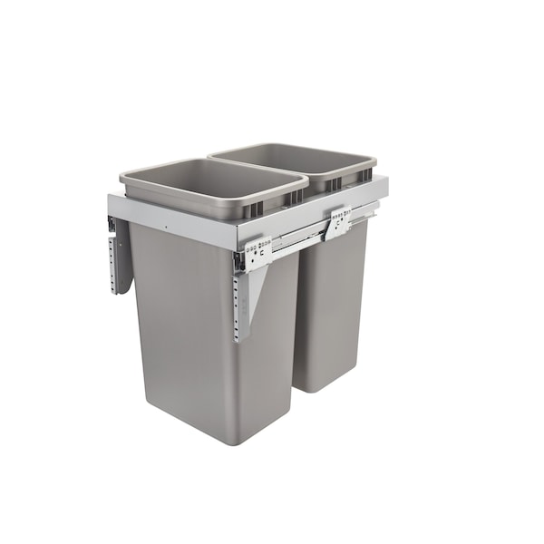 Rev-A-Shelf Steel, Gray, 16.22 in W, 22.59 in H, 21.69 in D, 21.69 in L, Gray - 53TM-1850GSCDM2-FL