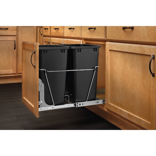 Rev-A-Shelf Steel, Silver, 1.5 in W, 8 in H, 2.13 in D - 5WB-DMKIT