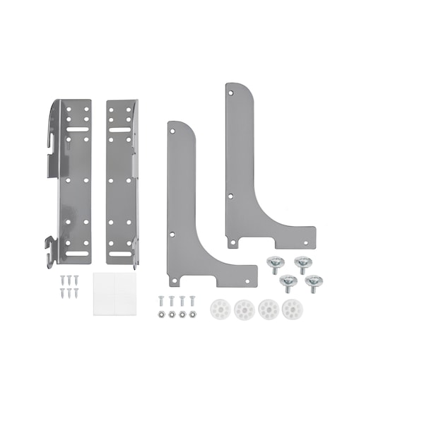 Rev-A-Shelf Steel, Silver, 1.5 in W, 8 in H, 2.13 in D - 5WB-DMKIT