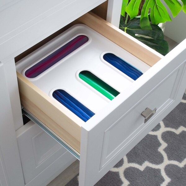 Kitchen Details Plastic, White, 12.4 in W, 11 in D, 11 in L - 15281
