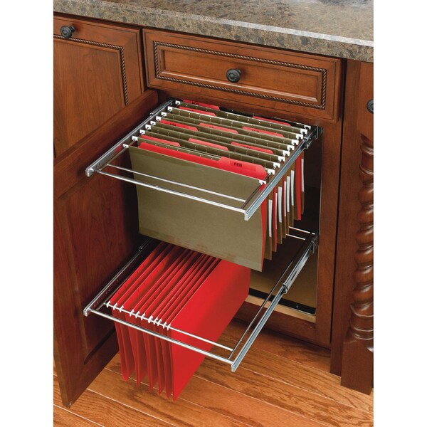 Rev-A-Shelf Steel, Silver, 14.75 in W, 22.63 in H, 19.75 in D, 19.75 in L, Silver - RAS-FD-KIT