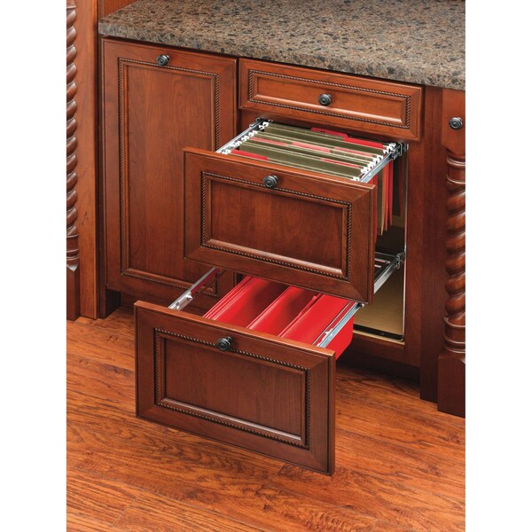 Rev-A-Shelf Steel, Silver, 14.75 in W, 22.63 in H, 19.75 in D, 19.75 in L, Silver - RAS-FD-KIT