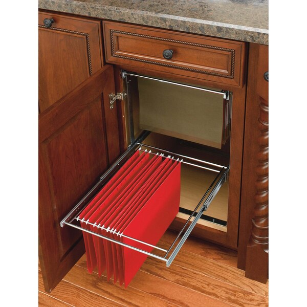 Rev-A-Shelf Steel, Silver, 14.75 in W, 22.63 in H, 19.75 in D, 19.75 in L, Silver - RAS-FD-KIT