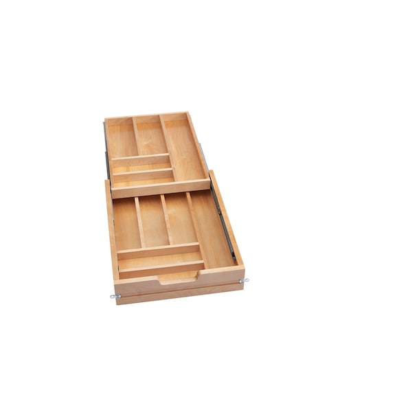 Rev-A-Shelf Drawer Replacement, Maple Veneer, Light Brown, 16.03 in W, 3.75 in H, 21 in D, 21 in L, Light Brown - 4WTCD-419HFL-1