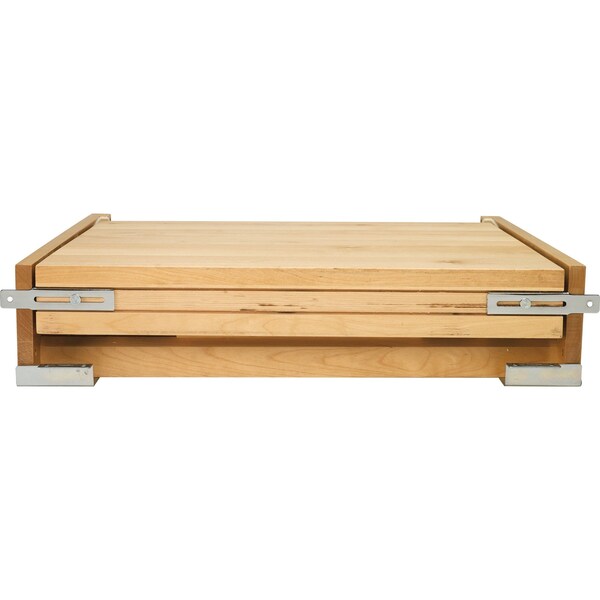 Rev-A-Shelf Drawer Replacement, Maple Veneer, Light Brown, 22 in W, 4.72 in H, 19.94 in D, 19.61 in L - 4TT-2133-1