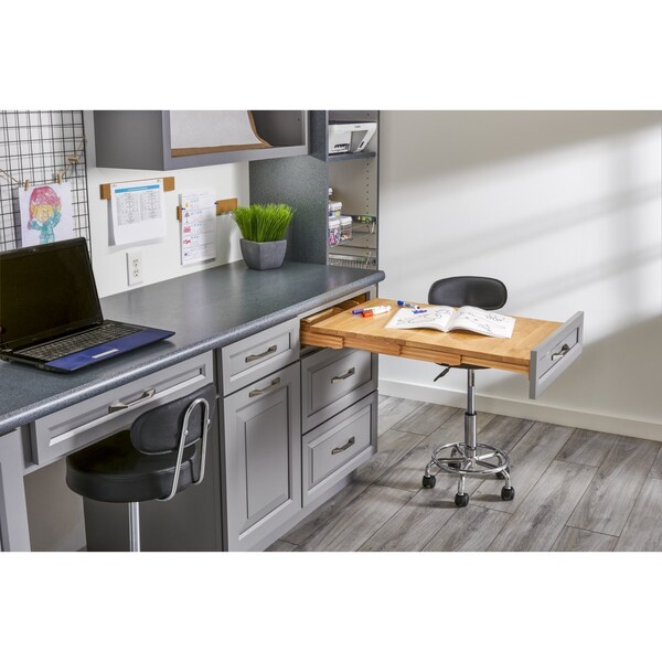 Rev-A-Shelf Drawer Replacement, Maple Veneer, Light Brown, 22 in W, 4.72 in H, 19.94 in D, 19.61 in L - 4TT-2133-1