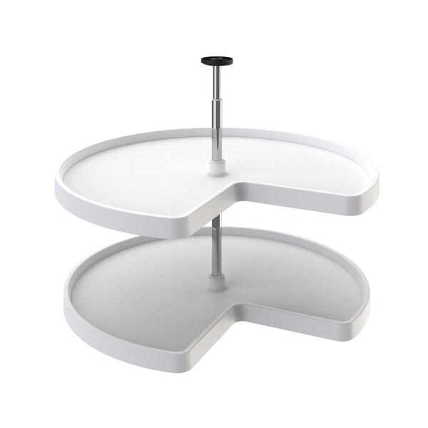 Rev-A-Shelf Plastic; Steel, White, 32 in W, 26 in H, 32 in D - 3472-32-11-52