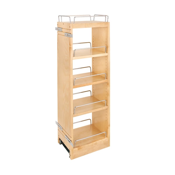 Rev-A-Shelf Maple Veneer, Light Brown, 8 in W, 32.15 in H, 10.75 in D, 10.75 in L, Light Brown - 448-BBSCWC36-8C