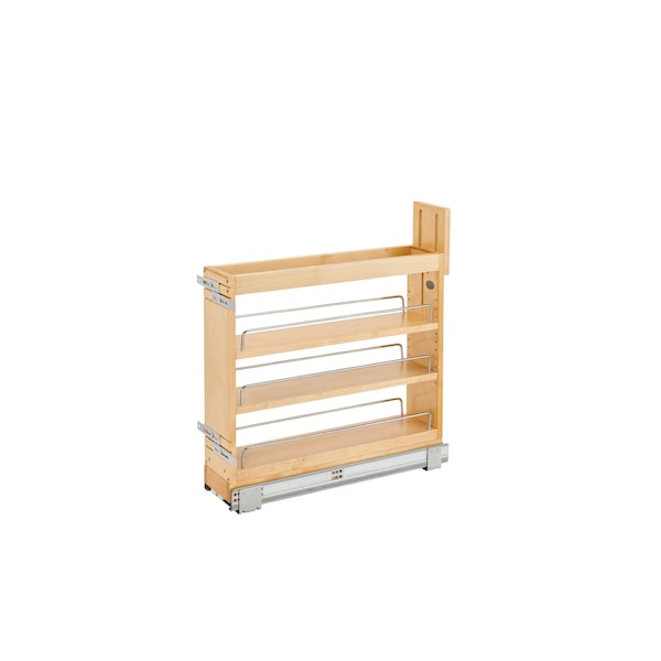 Rev-A-Shelf Maple Veneer, Light Brown, 6 in W, 19.39 in H, 21.59 in D, 21.65 in L, Light Brown - 448-BDDSC-5C