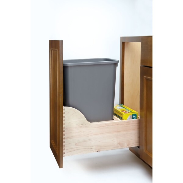 Rev-A-Shelf Maple Wood; Steel; Plastic, Natural Maple, 12 in W, 23.38 in H, 21.75 in D - 4WCSC-1550DM-1