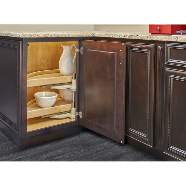 Rev-A-Shelf Maple Hardwood, Light Brown, 32.25 in W, 16 in H, 32 in D, 14.06 in L, Light Brown - LD-4NW-882-32-1