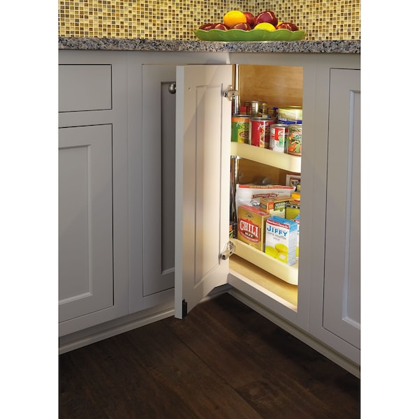 Rev-A-Shelf Plastic; Steel, Almond, 28 in W, 26 in H, 28 in D - 6472-28-15-52