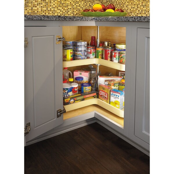 Rev-A-Shelf Plastic; Steel, Almond, 28 in W, 26 in H, 28 in D - 6472-28-15-52