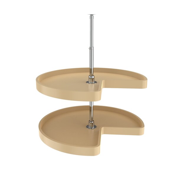 Rev-A-Shelf Plastic; Steel, Almond, 28 in W, 26 in H, 28 in D - 6472-28-15-52