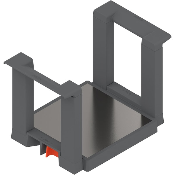 Blum Gray Nylon & Stainless Steel Ambia Adjustable Plate Holder - ZC7T0350
