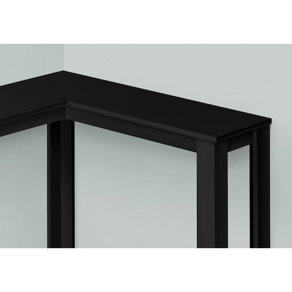 Monarch Specialties Accent Table, Console, Entryway, Narrow, Corner, Living Room, Bedroom, Black Laminate, Transitional - I 3657