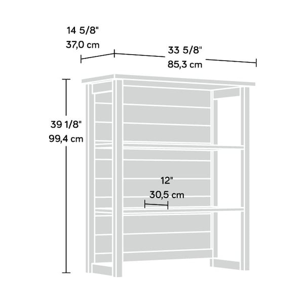 Sauder Cottage Road Library Hutch Wh , Attaches to <a href= in./Products/430234 - 430232