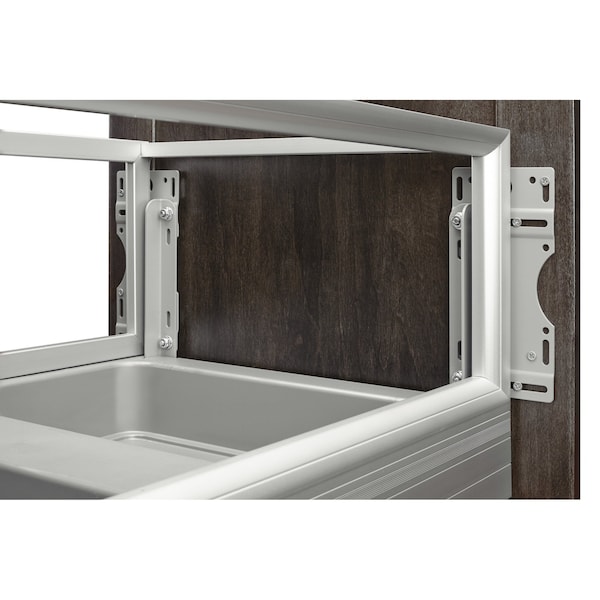 Rev-A-Shelf Aluminum, Silver, 15.59 in W, 23.5 in H, 22 in D, 22 in L, Silver - 5149-2150DM-211