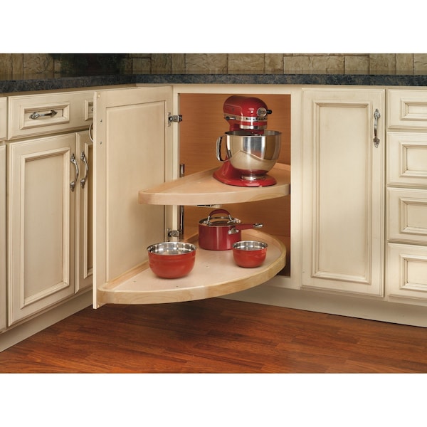 Rev-A-Shelf Maple Veneer, Light Brown, 35 in W, 16 in H, 35 in D, 17.15 in L, Light Brown - 4WLS882-35-570