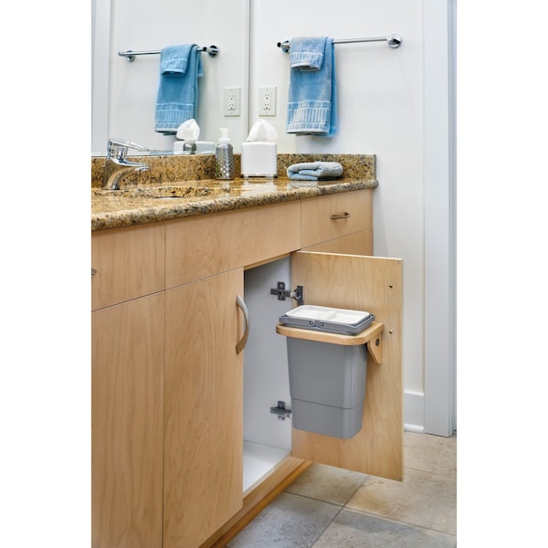 Rev-A-Shelf Maple Veneer, Light Brown, 10.38 in W, 12.31 in H, 7.38 in D, 7.38 in L, Light Brown - 4SOWC-8-1