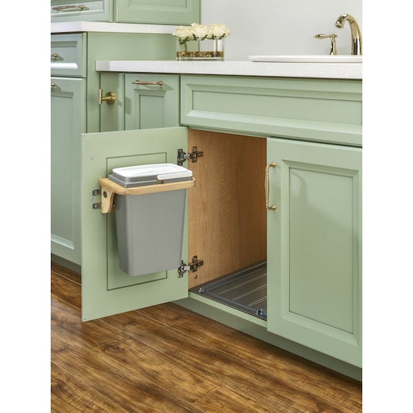 Rev-A-Shelf Maple Veneer, Light Brown, 10.38 in W, 12.31 in H, 7.38 in D, 7.38 in L, Light Brown - 4SOWC-8-1