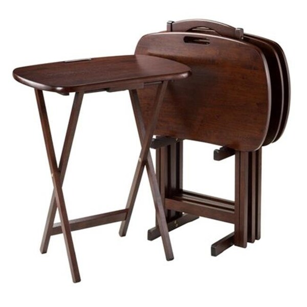 Winsome Winsome 94577 Lucca 5-Pc Set TV Tables with Handle - 94577