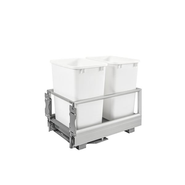Rev-A-Shelf Aluminum, Silver, 14.29 in W, 19.5 in H, 22 in D, 22 in L, Silver - 5149-18DM-211