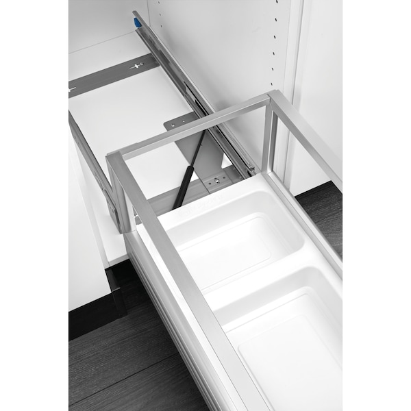 Rev-A-Shelf Aluminum, Silver, 14.29 in W, 19.5 in H, 22 in D, 22 in L, Silver - 5149-18DM-211