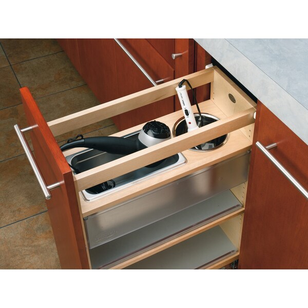 Rev-A-Shelf Maple Veneer, Light Brown, 8.62 in W, 25.56 in H, 19.56 in D, 19 in L, Light Brown - 445-VCG25SC-8