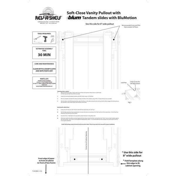 Rev-A-Shelf Maple Veneer, Light Brown, 8.62 in W, 25.56 in H, 19.56 in D, 19 in L, Light Brown - 445-VCG25SC-8