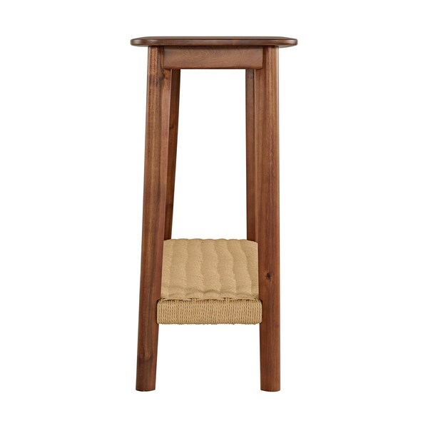 Alaterre Furniture Calais Console Table, Warm Chestnut - ANCA1070