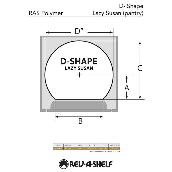 Rev-A-Shelf Polypropylene, White, 20 in W, 38 in H, 20 in D, 20 in L, White - 7013-20-11-526