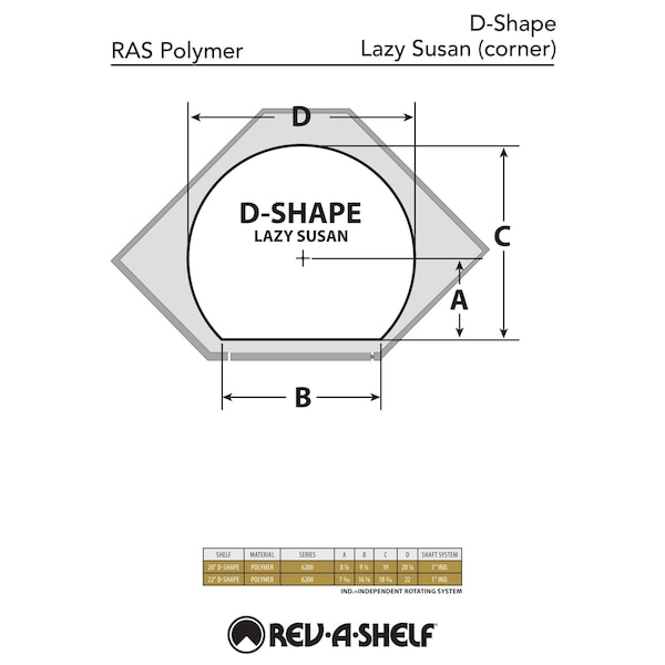 Rev-A-Shelf Polypropylene, White, 20 in W, 38 in H, 20 in D, 19 in L, White - 6273-20-11-536