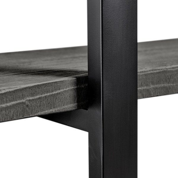 Alaterre Furniture Pomona 48" Metal and Wood Media/Console Table, Slate Gray - AMBA10SG
