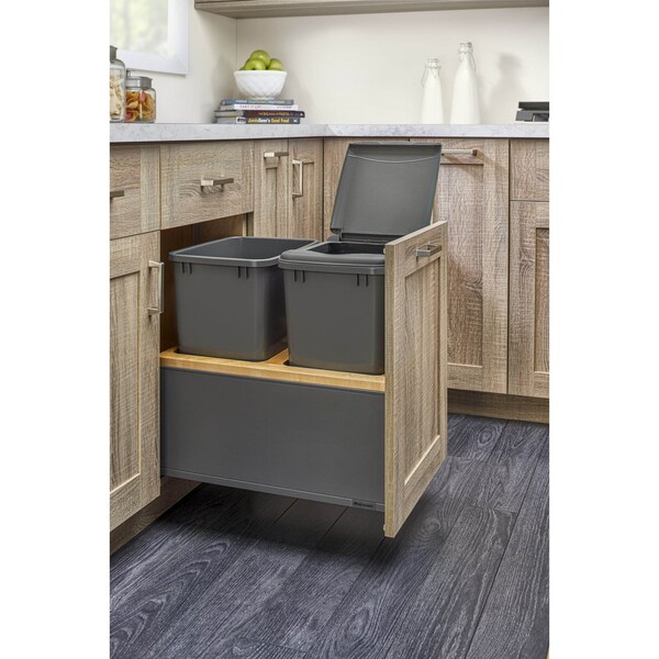 Rev-A-Shelf Steel, Light Brown, 16.5 in W, 20.33 in H, 21.73 in D, 21.73 in L, Light Brown - 5LB-1835OGMP-213
