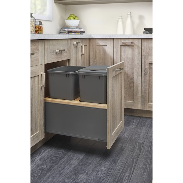 Rev-A-Shelf Steel, Light Brown, 16.5 in W, 20.33 in H, 21.73 in D, 21.73 in L, Light Brown - 5LB-1835OGMP-213