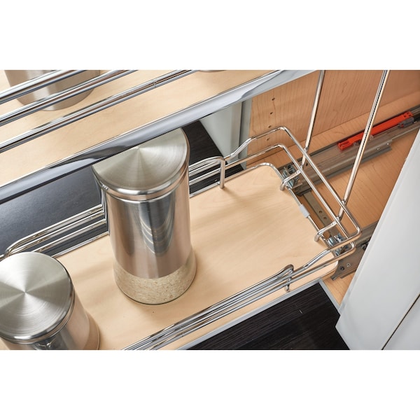 Rev-A-Shelf Steel, Gray, 8.75 in W, 24 in H, 21.69 in D, 21.69 in L, Gray - 5322-BCSC-8-GR