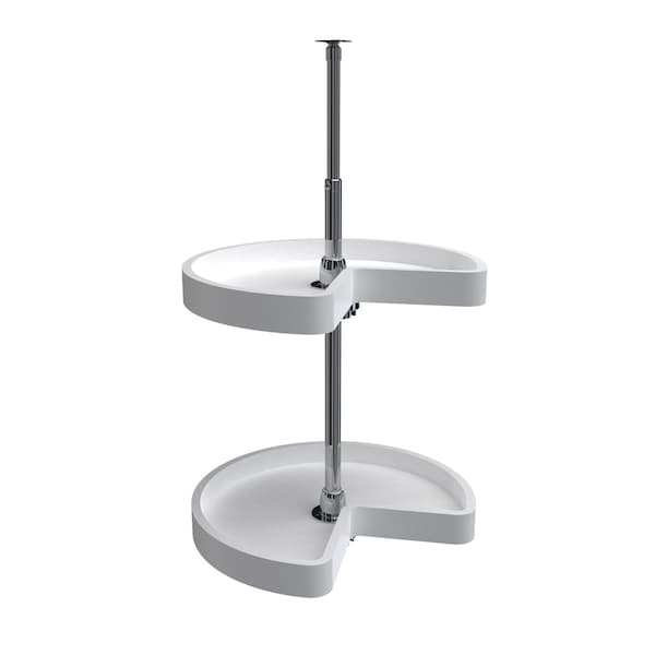 Rev-A-Shelf Polypropylene, White, 18 in W, 26 in H, 18 in D, 18 in L, White - 6472-18-11-52
