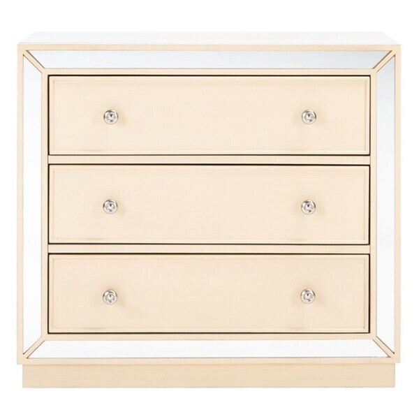 Safavieh Basie 3 Drawer Chest, Antique Beige - CHS6414B