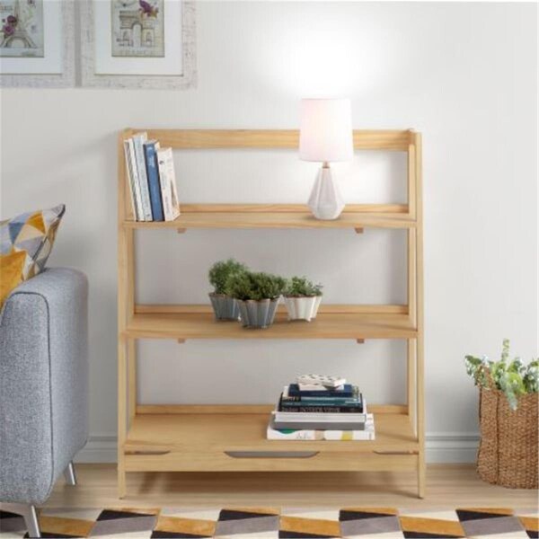Ecoflex Furniture Mid Century Open Shelving Unit, Oak - MDS10