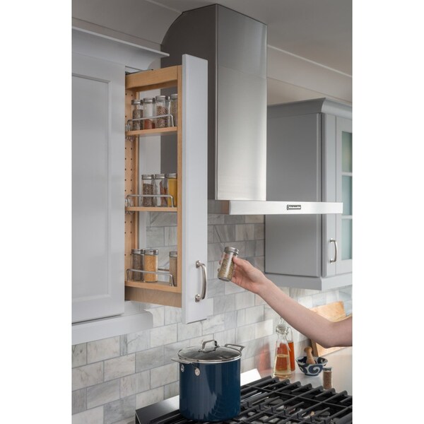 Hardware Resources 3" Wide 36" Tall Upper Wall Cabinet Pullout Filler - WFPO336