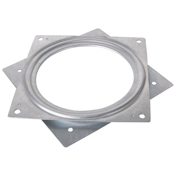 Prosource Lazy Susan Turntable, 500 lb, Steel Shelf, Silver, Zinc - JC-L02-PS