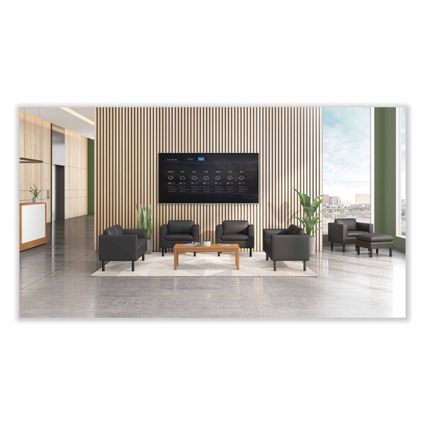 Hon Parkwyn Series Club Chair, 33 x 2675 x 29, Black Seat, Black Back, Black Base - HONVP3LCHRBLK
