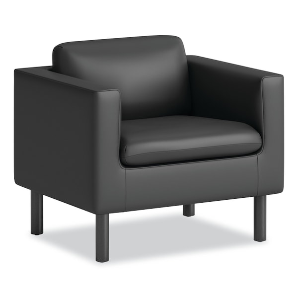 Hon Parkwyn Series Club Chair, 33 x 2675 x 29, Black Seat, Black Back, Black Base - HONVP3LCHRBLK