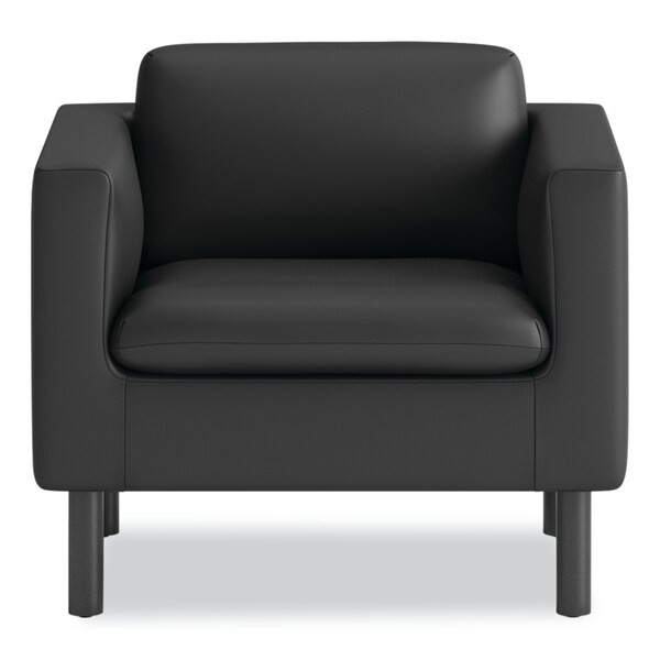 Hon Parkwyn Series Club Chair, 33 x 2675 x 29, Black Seat, Black Back, Black Base - HONVP3LCHRBLK