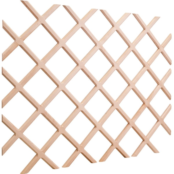 Hardware Resources 30"Hx24" W Oak Wine Bottle Lattice - WR30-2OK