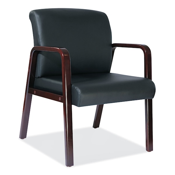 Alera Reception Lounge Guest Chair, Mahogany - ALERL43ALS10M