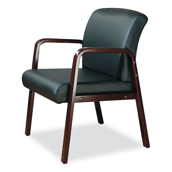 Alera Reception Lounge Guest Chair, Mahogany - ALERL43ALS10M